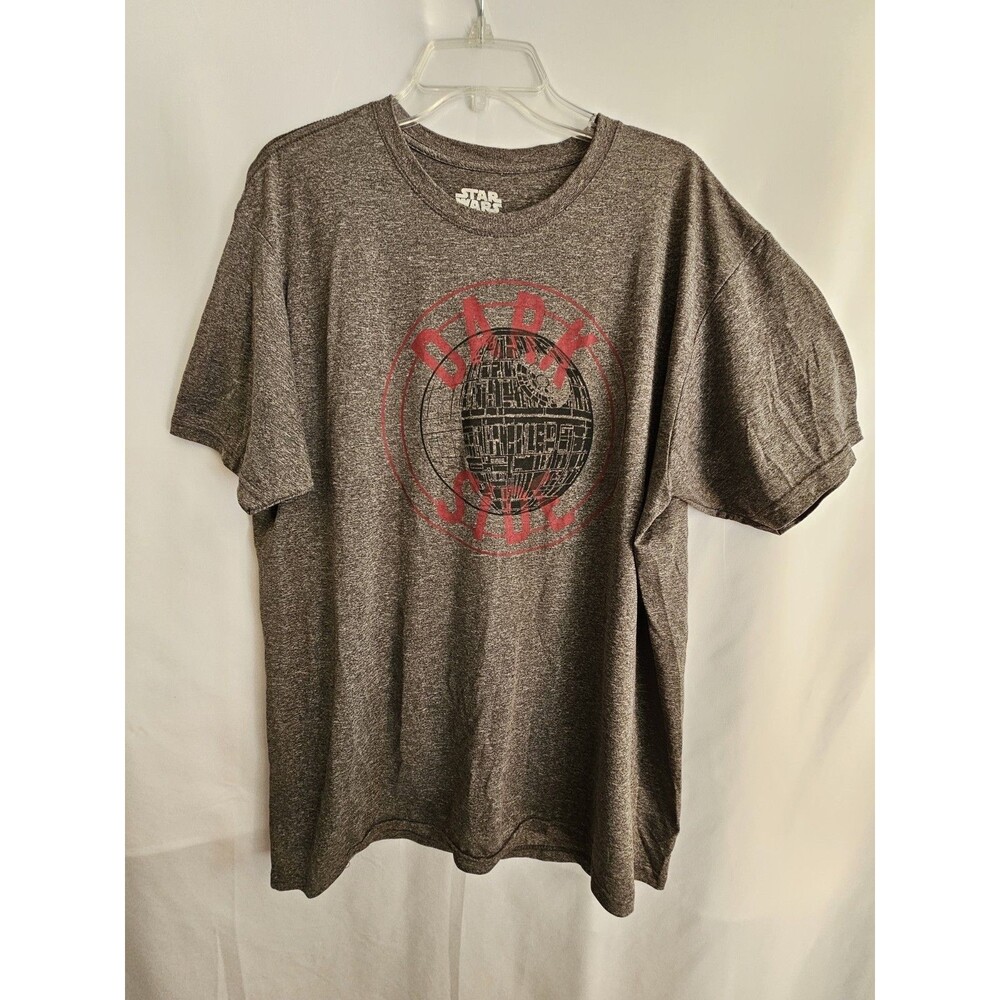 Star Wars Mens Size XL Dark Side Death Star Gray Graphic T Shirt